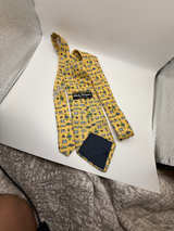 Salvatore Ferragamo Yellow Insect Print Silk Tie - Image 3