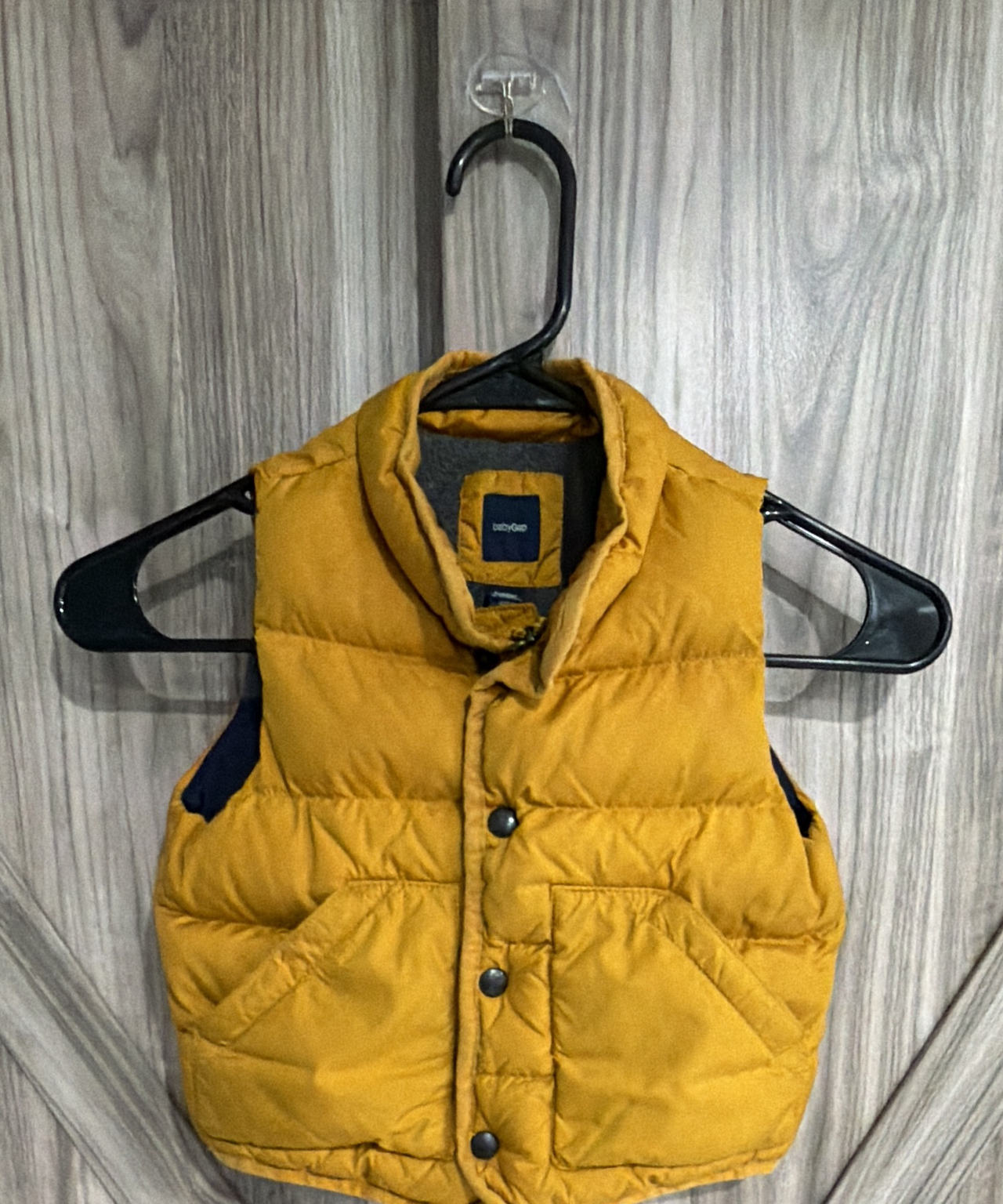 babyGap Mustard Yellow Puffer Vest 18-24 months