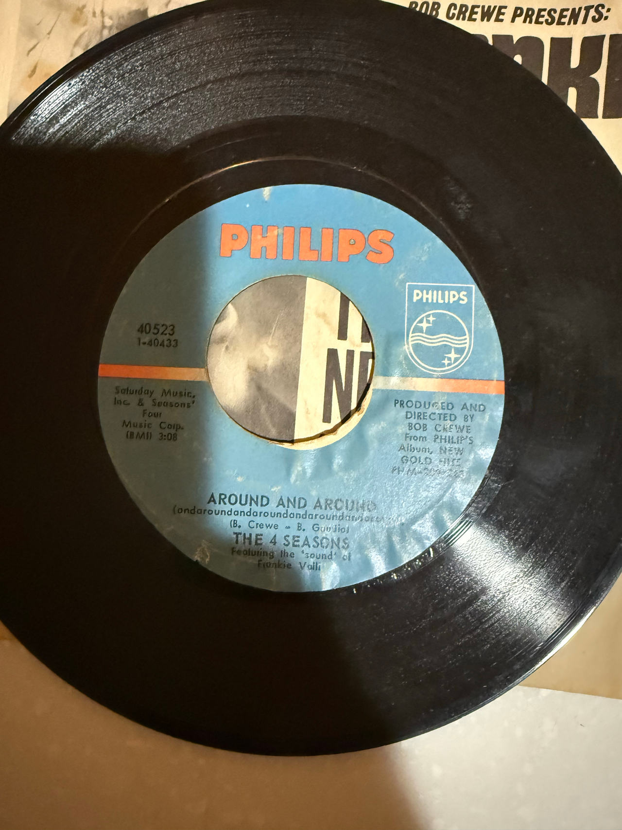 The 4 Seasons - Around and Around 7" Vinyl Single
