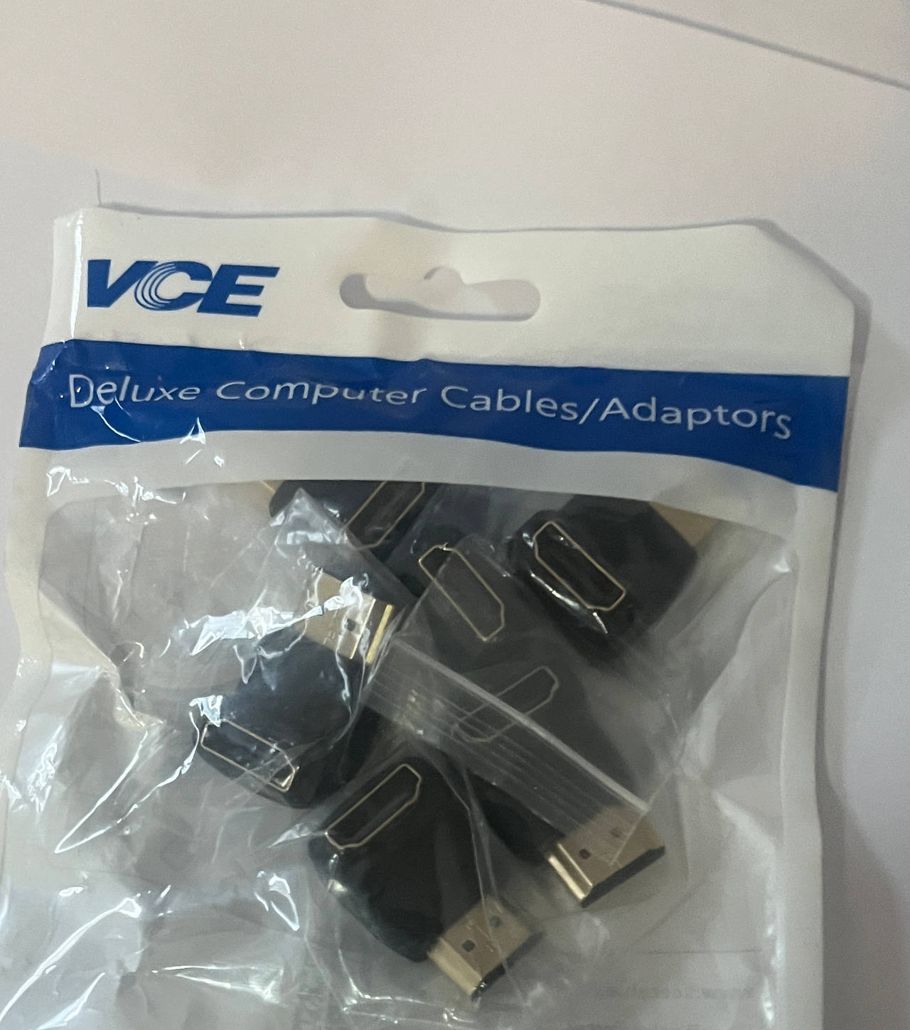 VCE HDMI 90 Degree and 270 Degree Male to Female Adapters