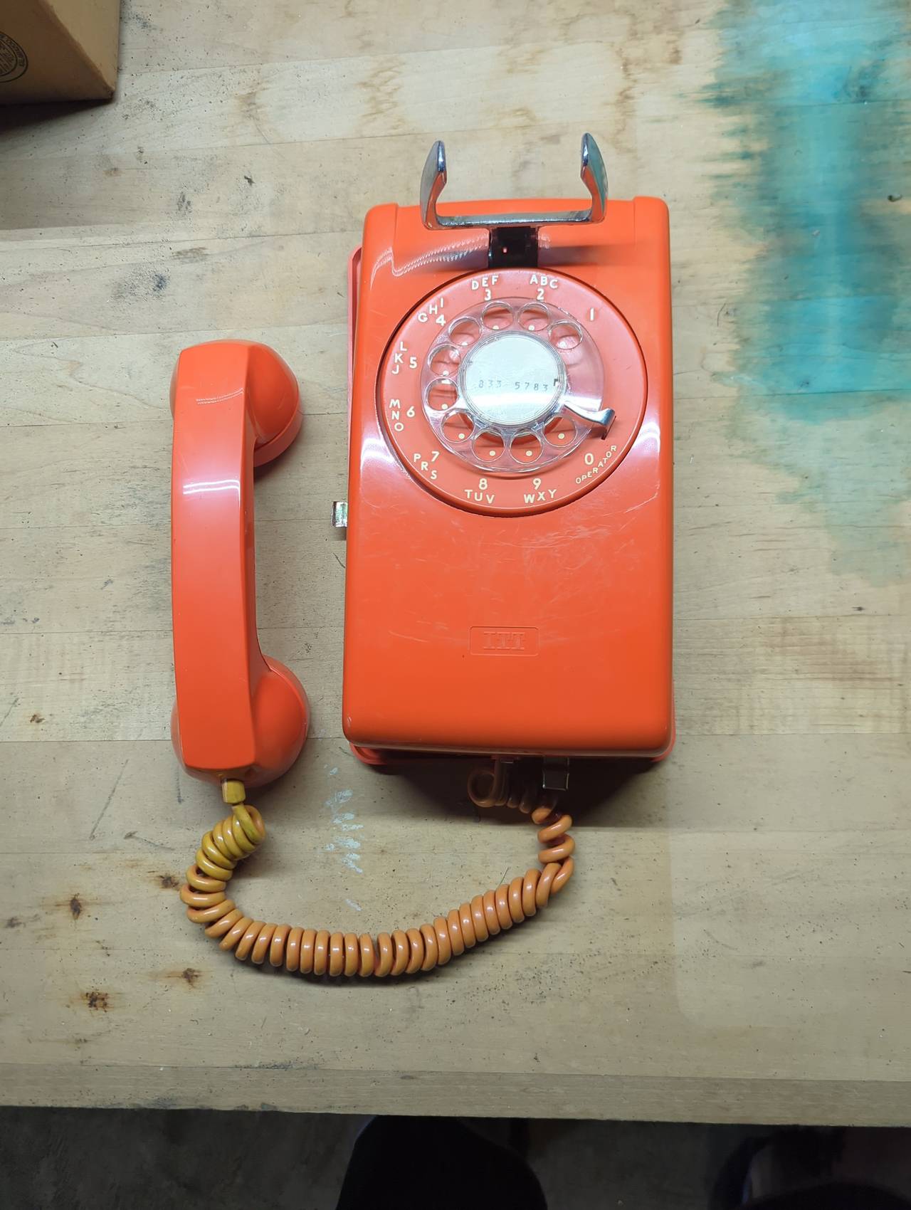 ITT 554 Rotary Wall Phone