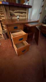 Mission Style Oak Secretary Desk - Image 3
