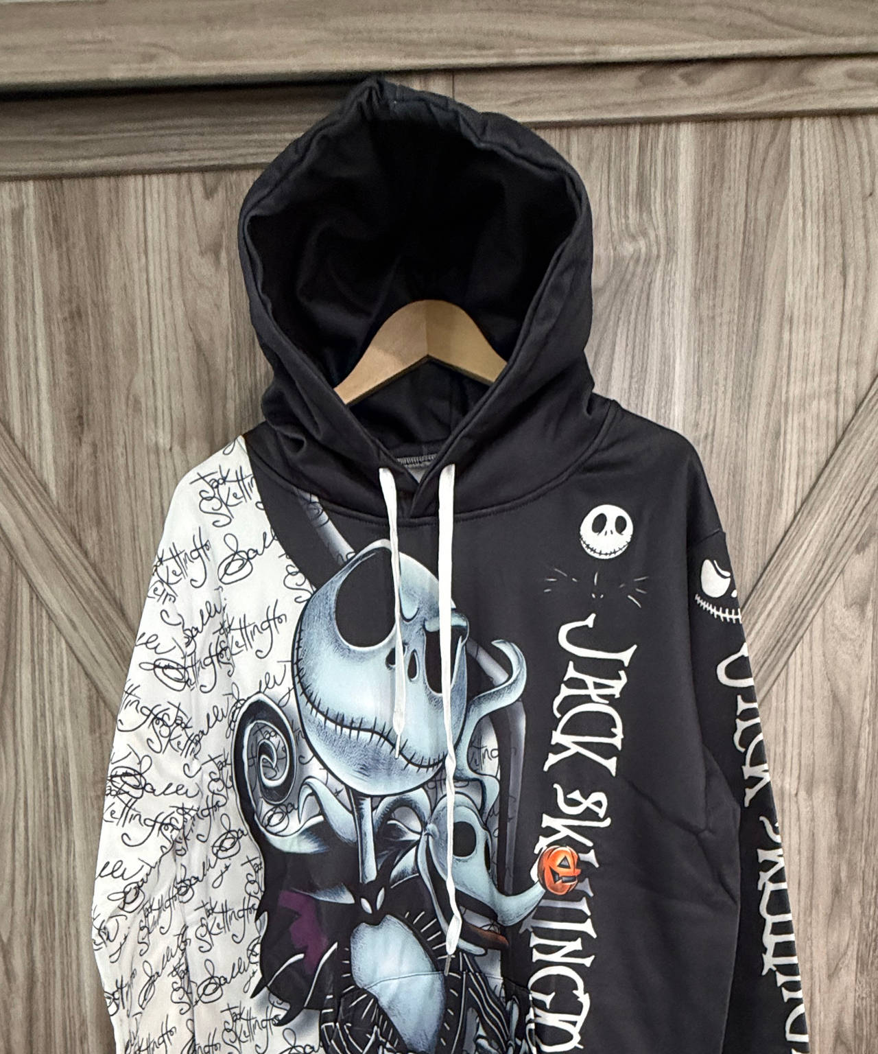 NEW Jack Skellington Graphic Hoodie size Large Unisex Mens women’s L
