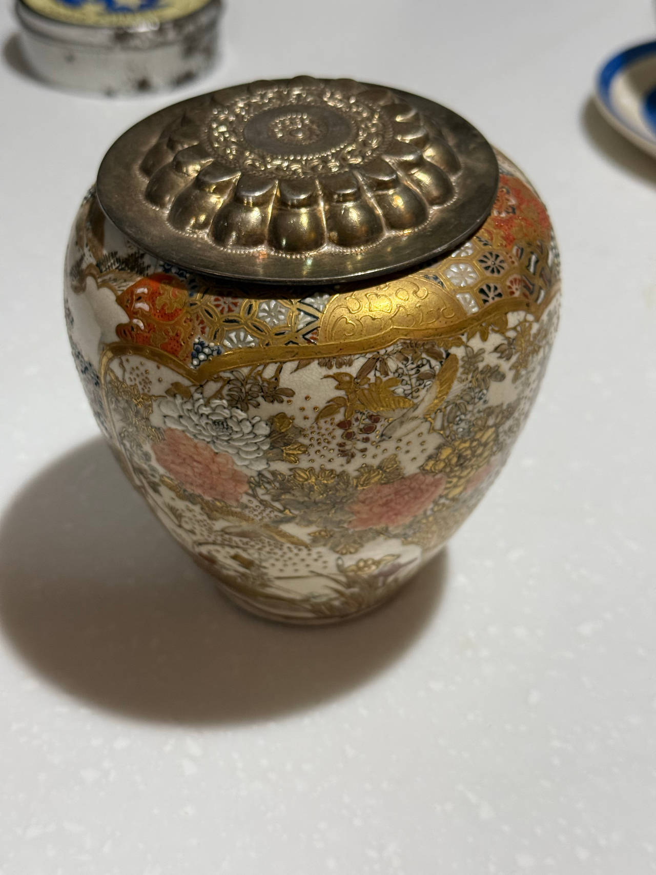 Japanese Satsuma Porcelain Ginger Jar