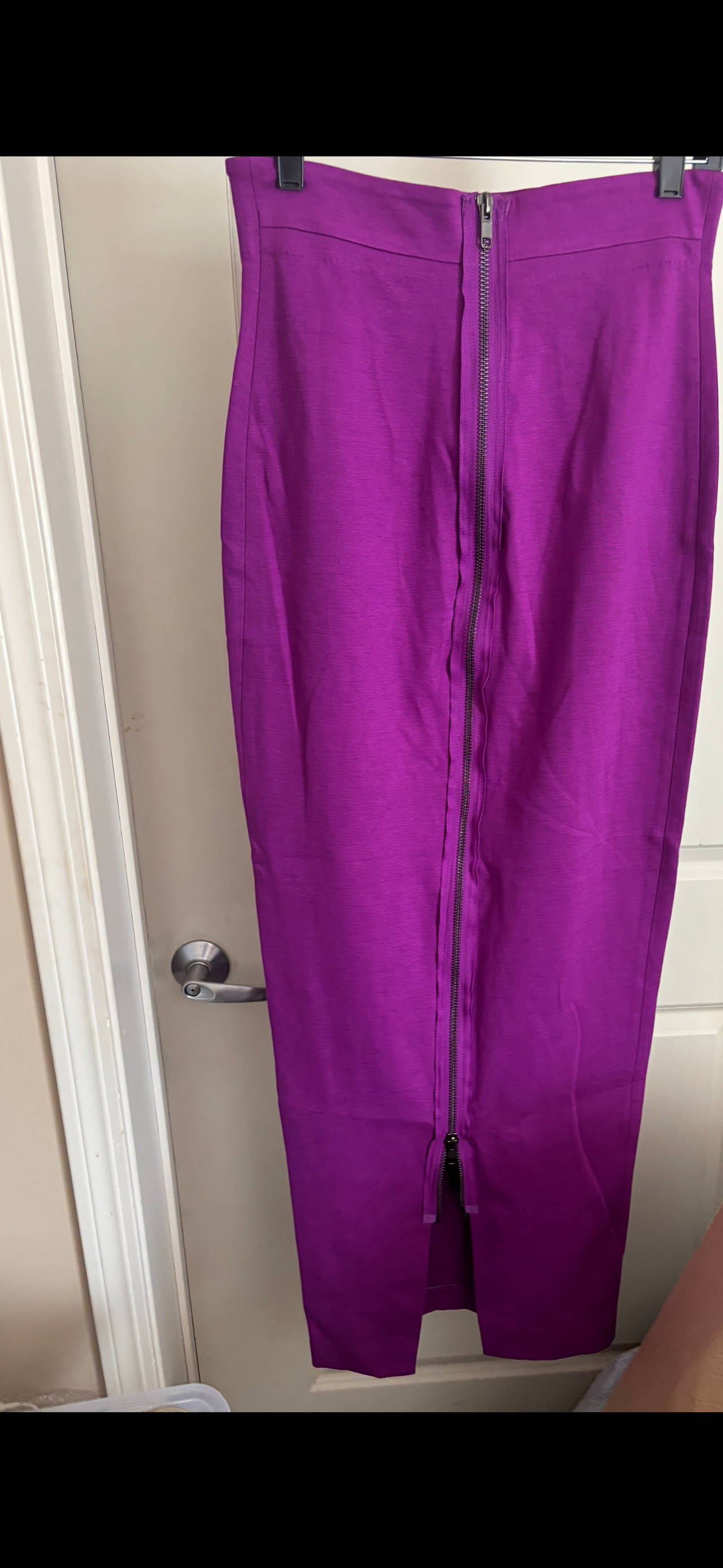 Purple High-Waisted Maxi Skirt