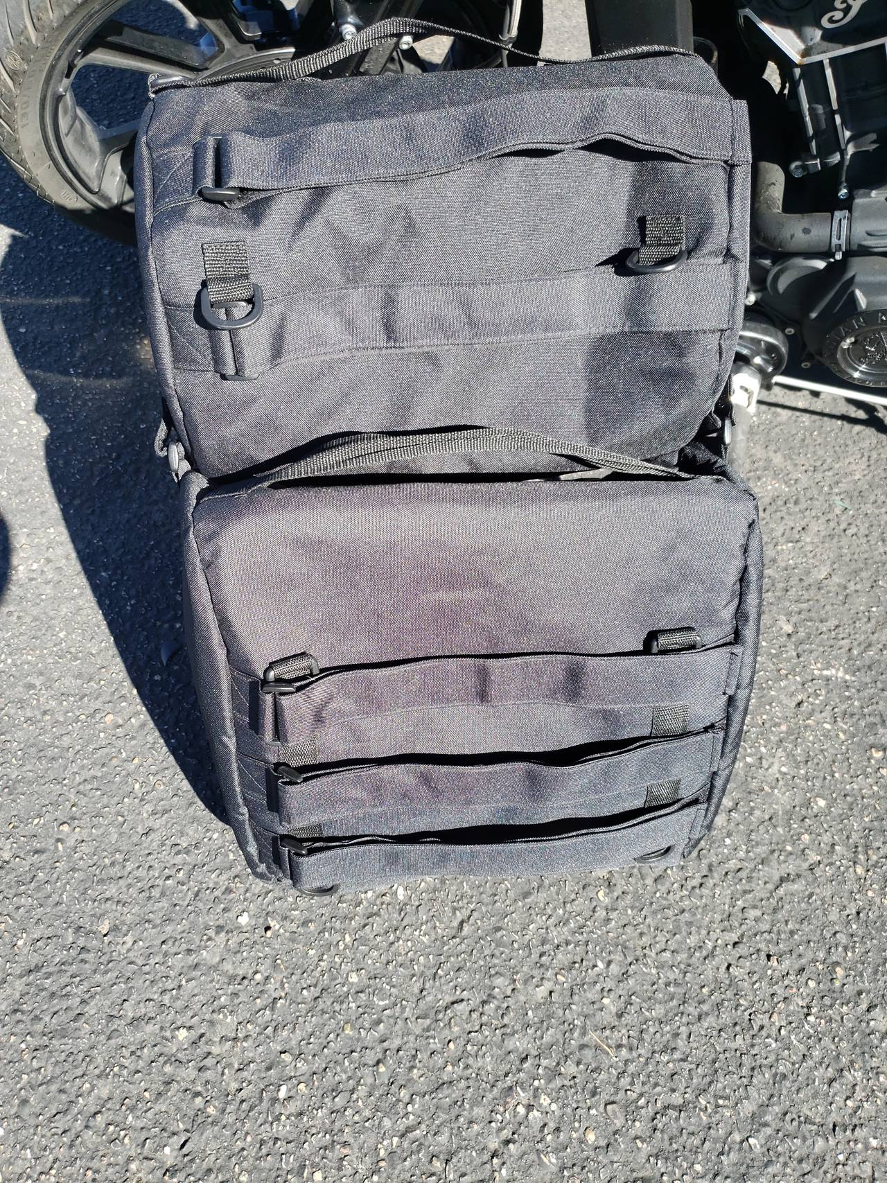 Rally Pack Motorcycle Saddlebags and Tail Bag