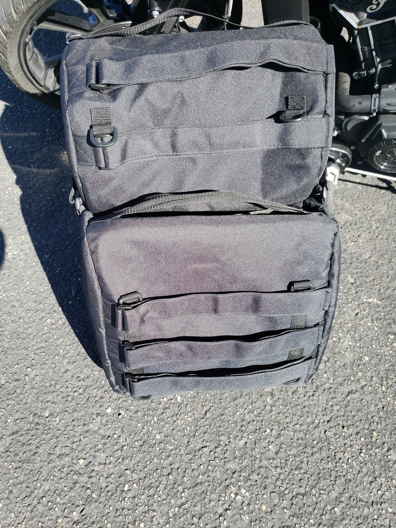 Rally Pack Motorcycle Saddlebags and Tail Bag