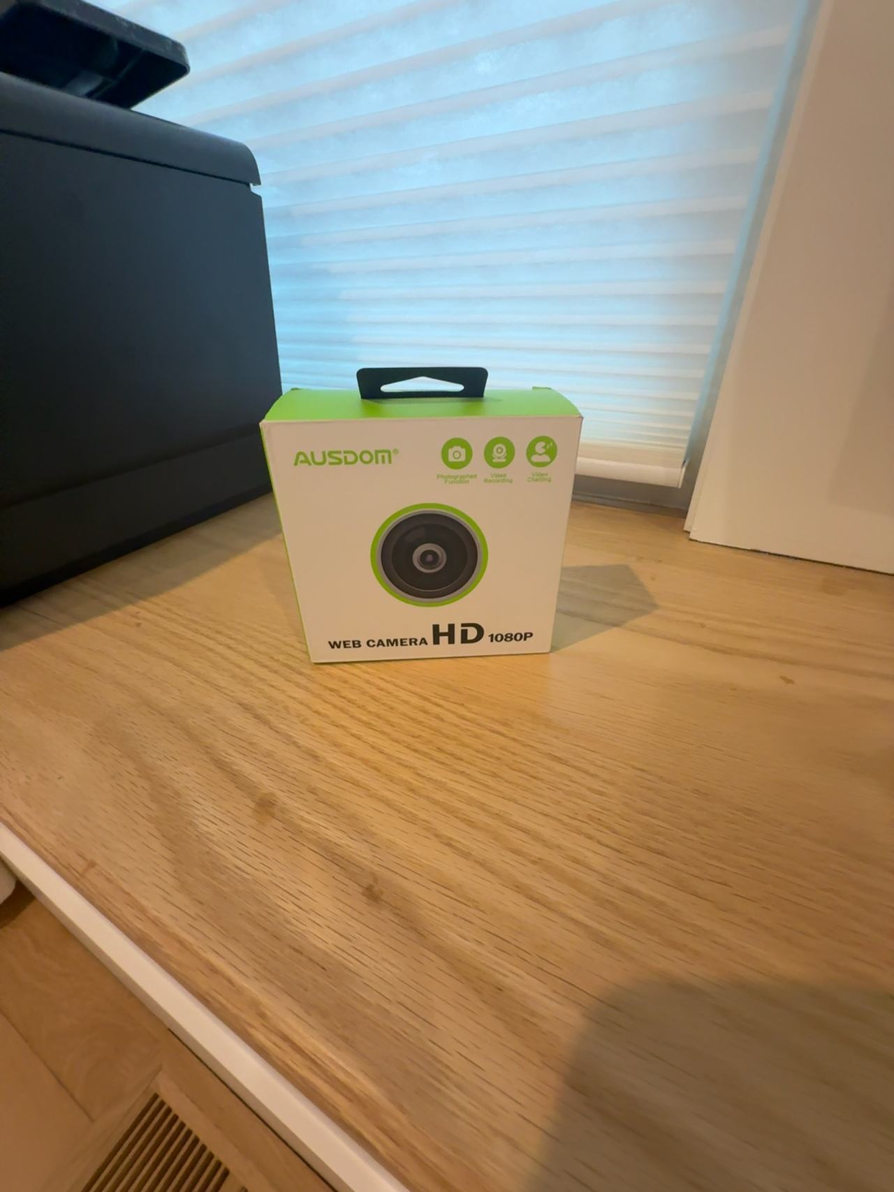 Ausdom 1080p HD Webcam Grey/Black