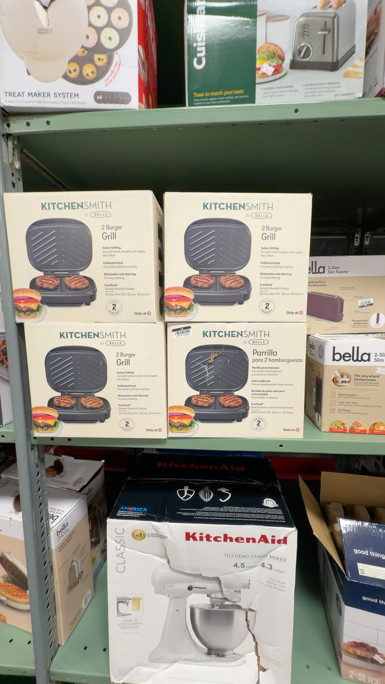 Kitchensmith 2-Burger Indoor Grill Black