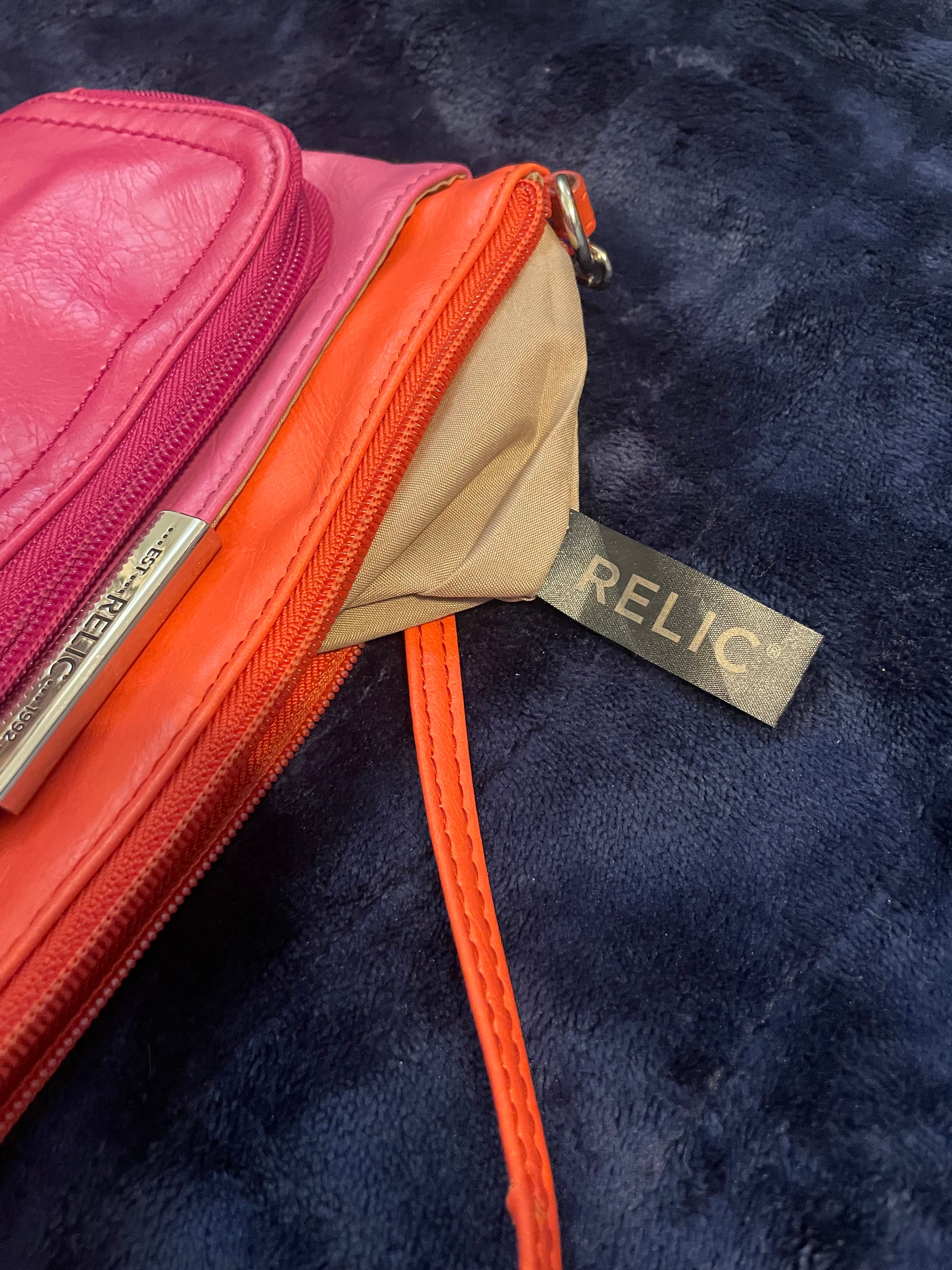 Relic Orange Crossbody Pocketbook - Image 5
