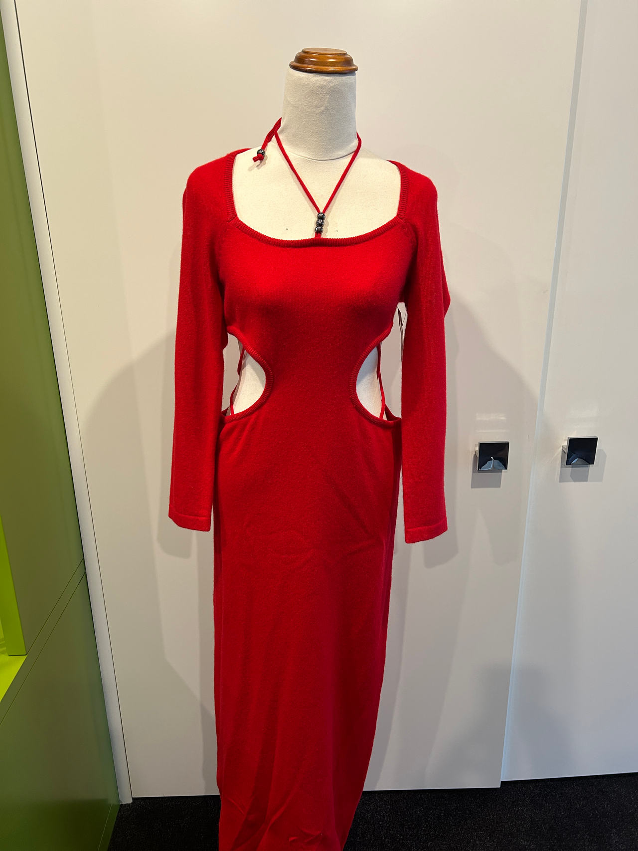 Knit Cut-Out Maxi Dress