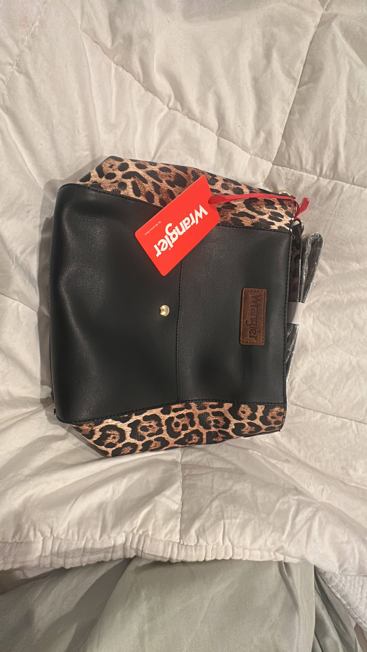 Wrangler Leopard Print Crossbody Bag