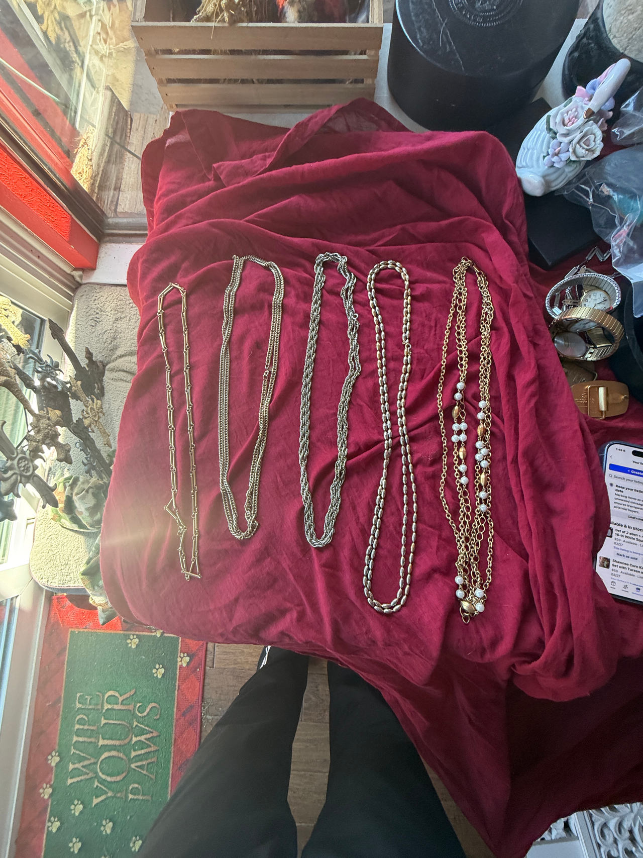 Vintage Long Costume Jewelry Necklace Lot