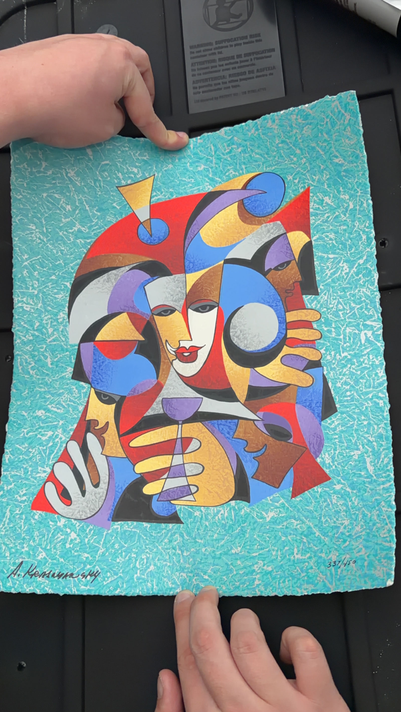 Anatole Krasnyansky Musical Sphere Serigraph Signed 337/450