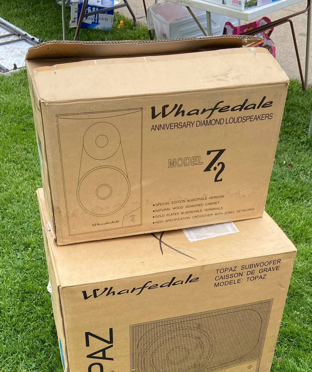 Wharfedale Diamond 7.2 Anniversary Loudspeakers and TOPAZ SW-12 Subwoofer