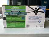 Hunter Mill Creek 52-inch Matte Black Ceiling Fan - Image 1