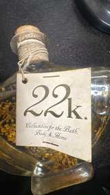 Collectibles for the Bath 22k Gold Leaf Bath Oil Bottle - Image 4