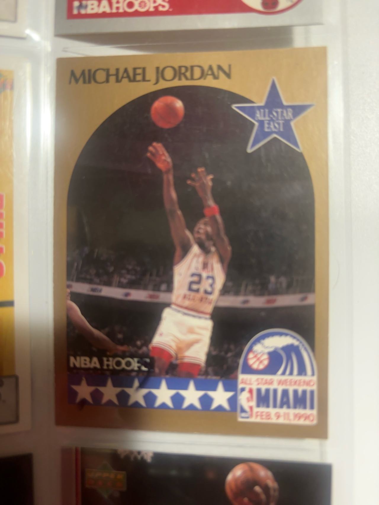 NBA Hoops Michael Jordan 1990-91 All-Star #5 Basketball Card