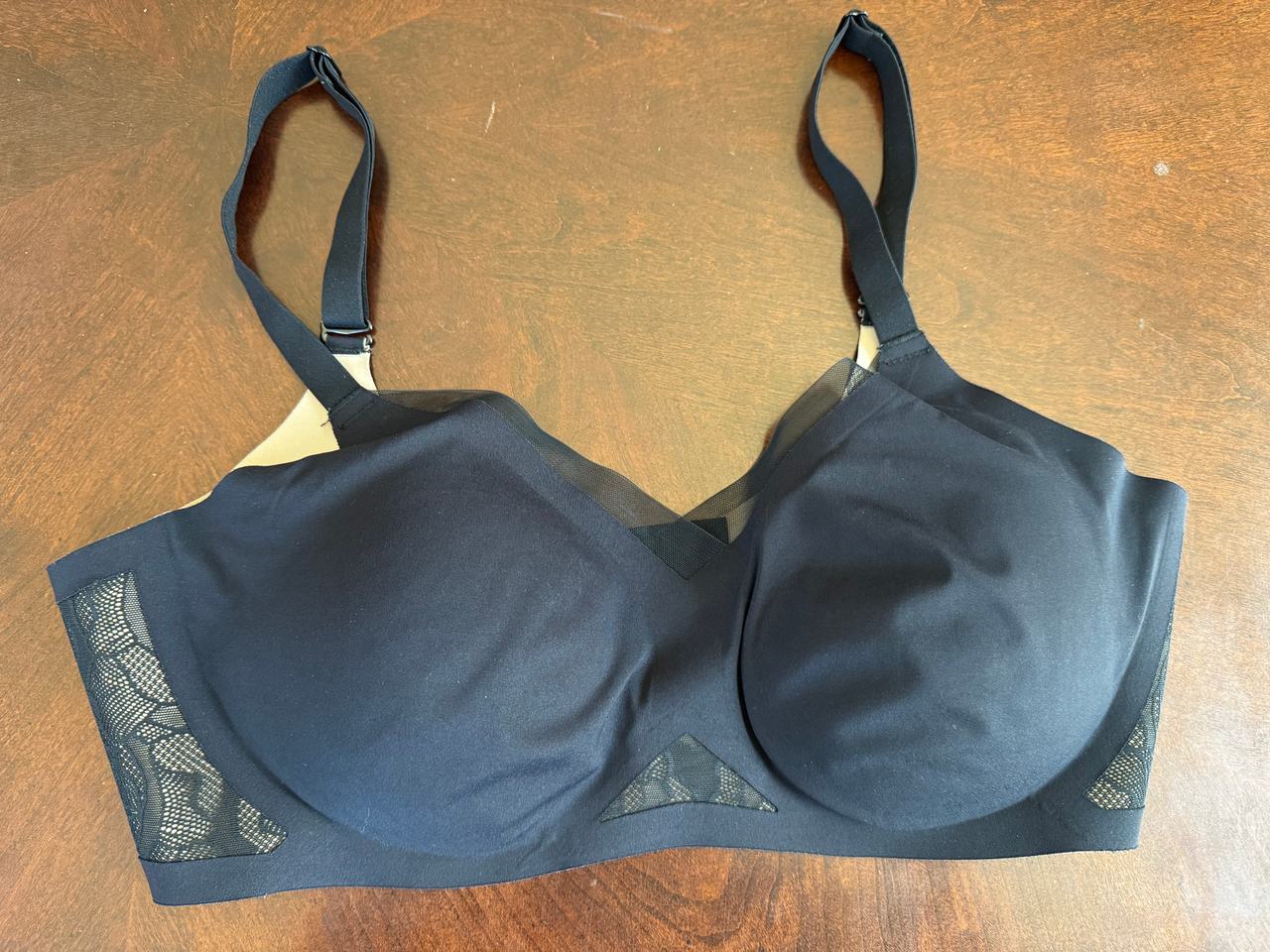 Honey love Women's sports Bra black size large removable pads no wires
