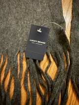 Lucky Brand Charcoal Fringe Scarf - Image 3