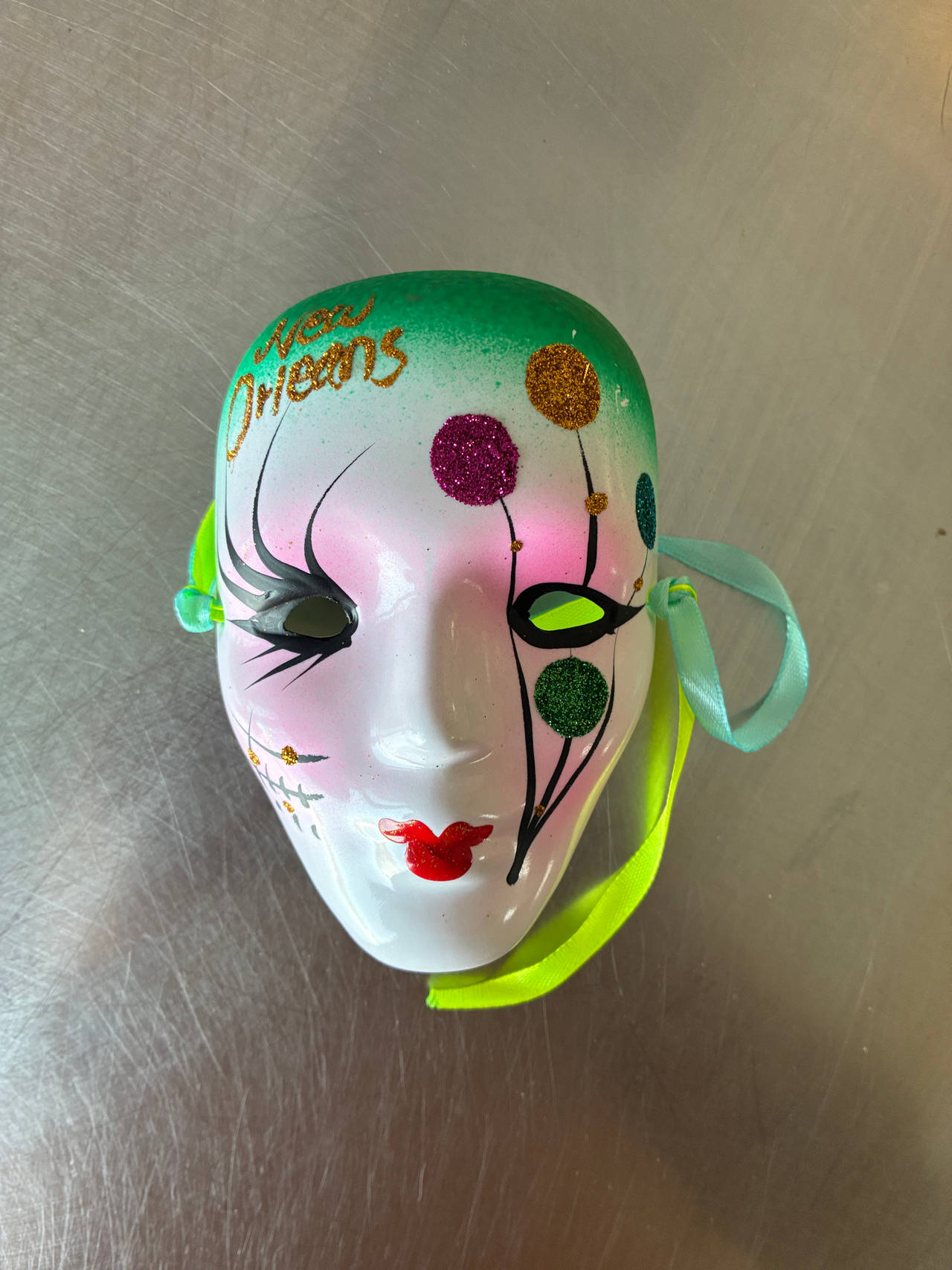 New Orleans Souvenir Ceramic Mask