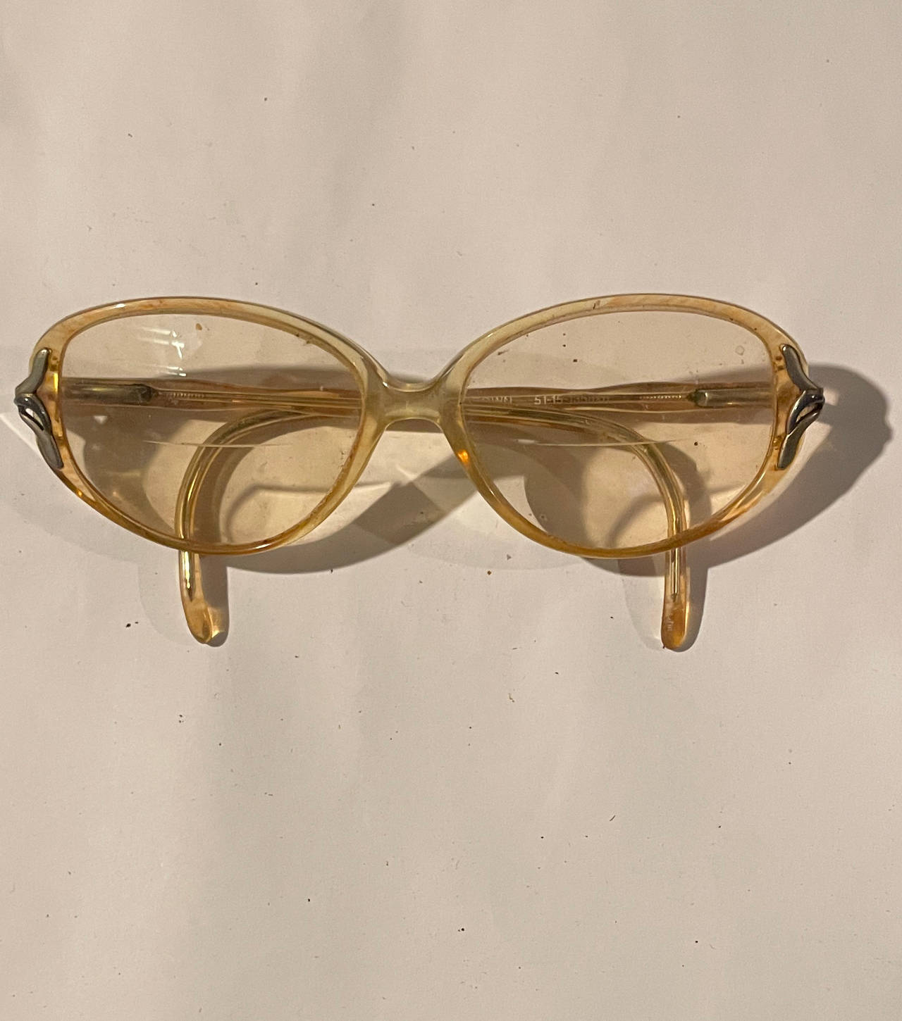 Vintage Amber Cat Eye Eyeglasses
