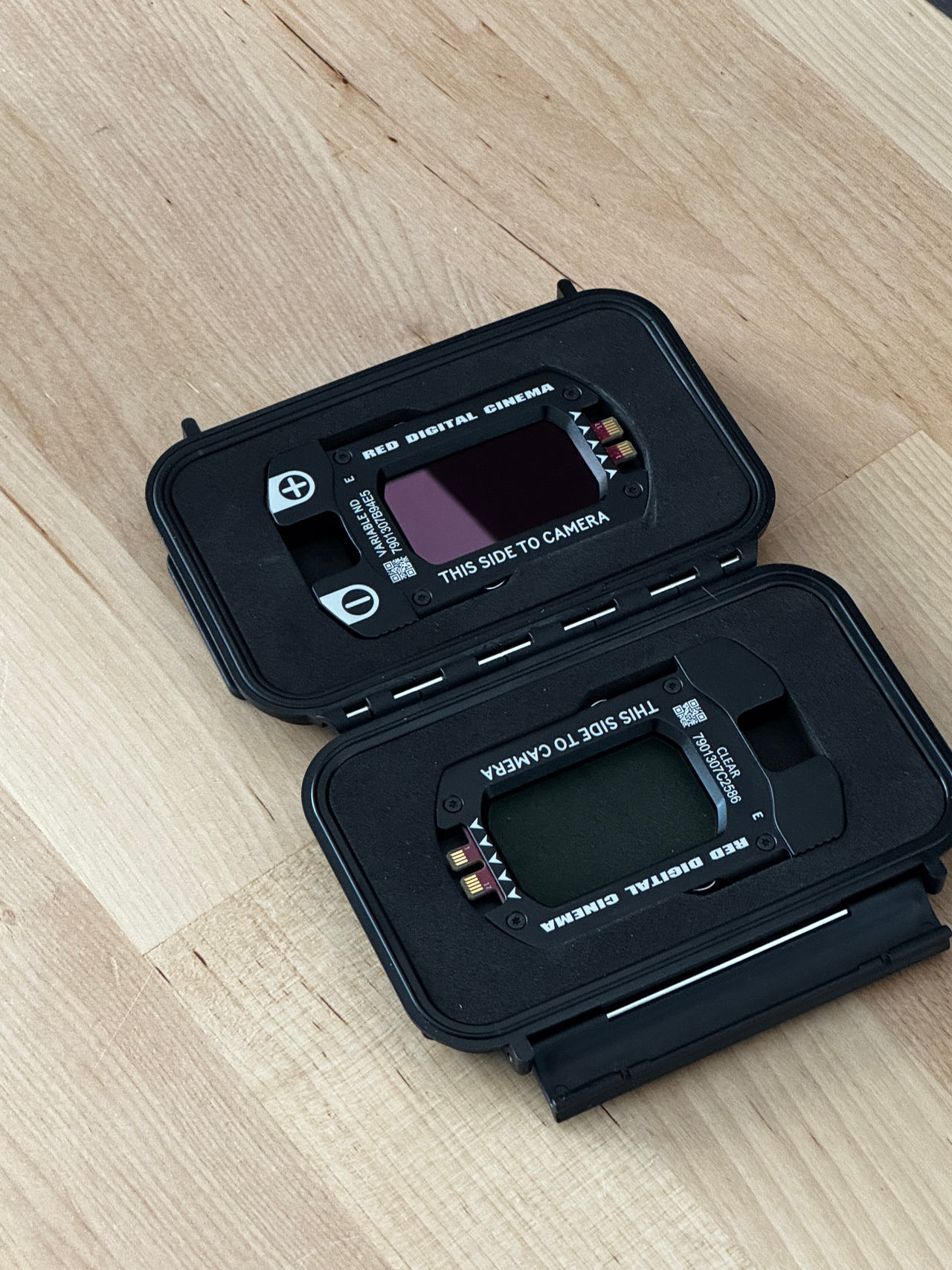 RED V-RAPTOR Electronic ND and Clear Filter Cassettes