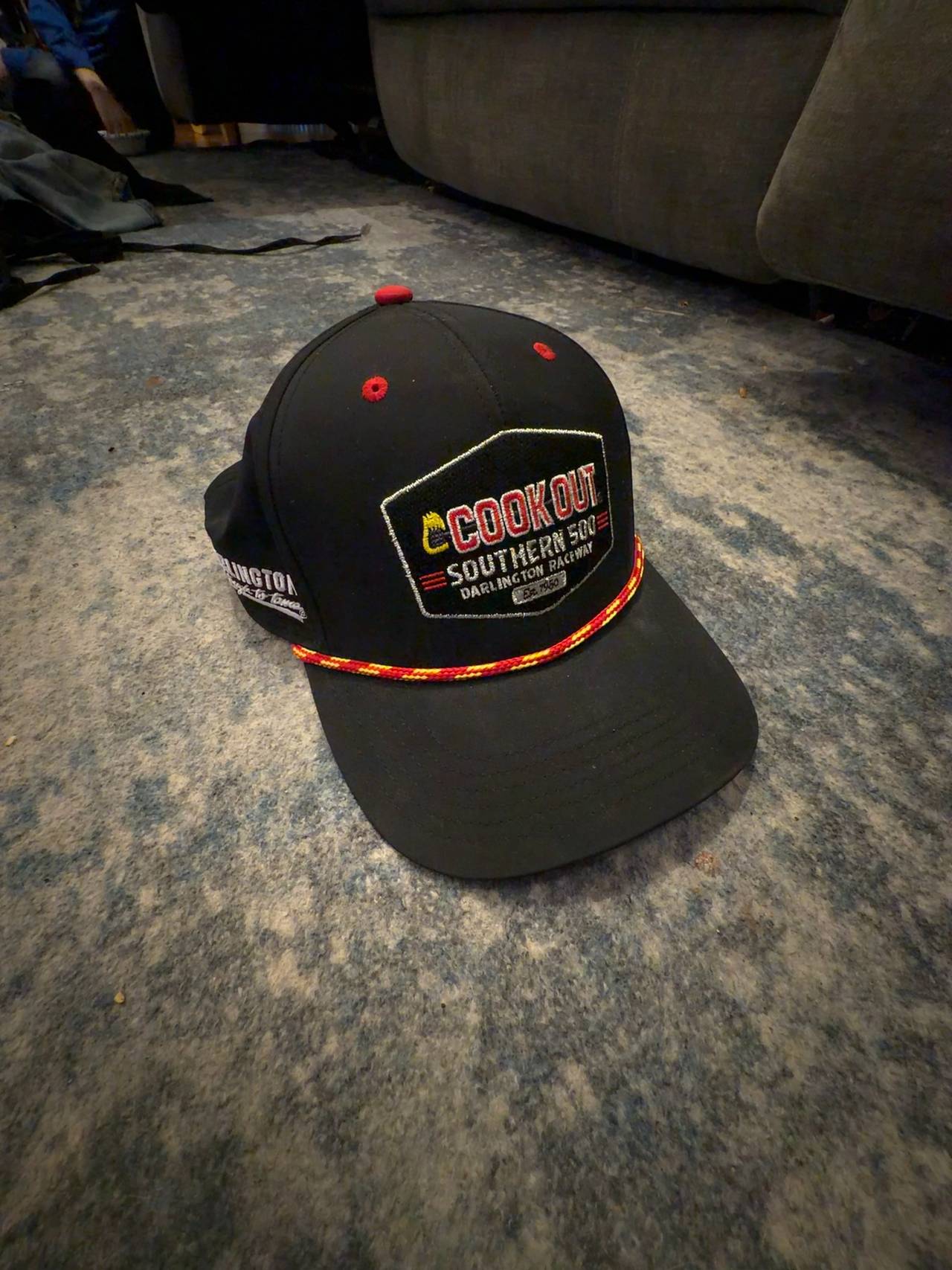 Cook Out Retro Chalk Texture Baseball Cap Red/Gray