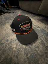 Cook Out Retro Chalk Texture Baseball Cap Red/Gray - Image 1