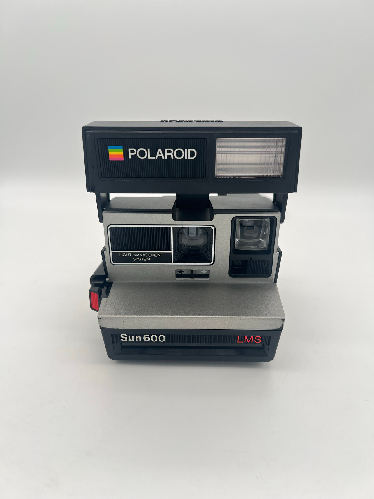 Vintage Polaroid Sun 600 LMS Instant Camera 600 Film Untested w/ Strap