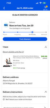 BalanceFrom SlimFold Dual-Mode Walking Pad Compact Under-Desk Electric Treadmill - Image 1