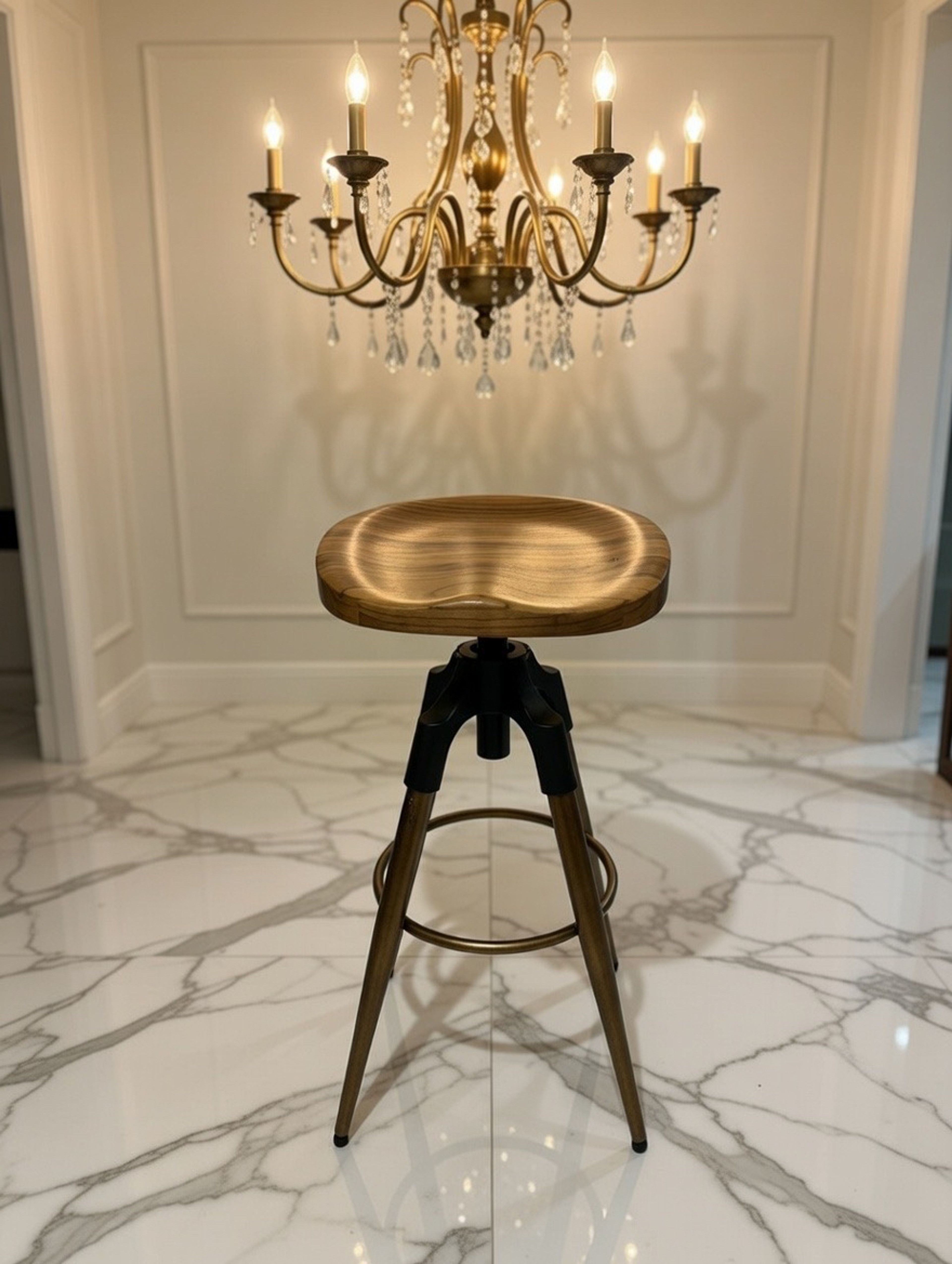 Brage Living Bombard Adjustable Bar Stool