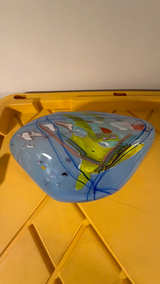 Stephen Nelson Signed Glass Sea Fan Sculpture - Image 2