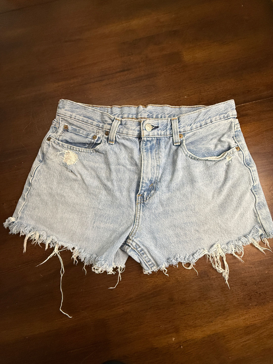 Levi's 502 Cut Off Denim Shorts 33