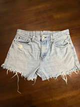 Levi's 502 Cut Off Denim Shorts 33 - Image 1