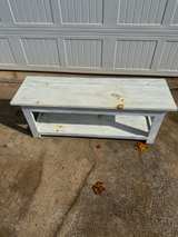 Rustic Farmhouse Entryway Bench with Storage Shelf - Image 3