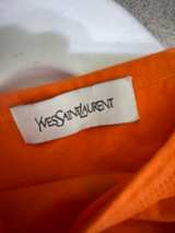 Yves Saint Laurent Vintage Logo T-Shirt Orange - Image 5