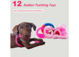 Puppy Toys Set - 20 Pack Pink Dog Chew Toys for Teething Small Breeds - Tough - Image 2