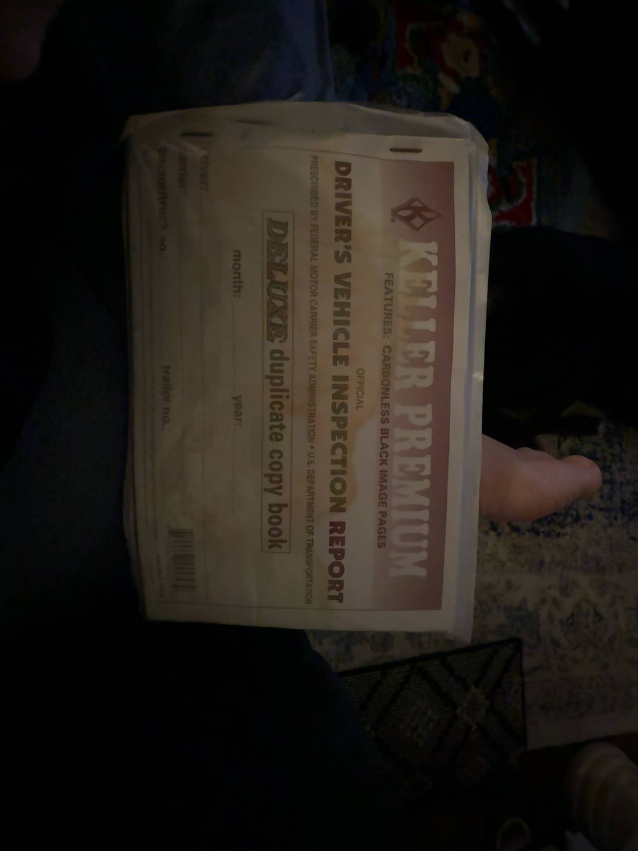 J.J. Keller Driver's Vehicle Inspection Report Book 2-Ply Carbonless