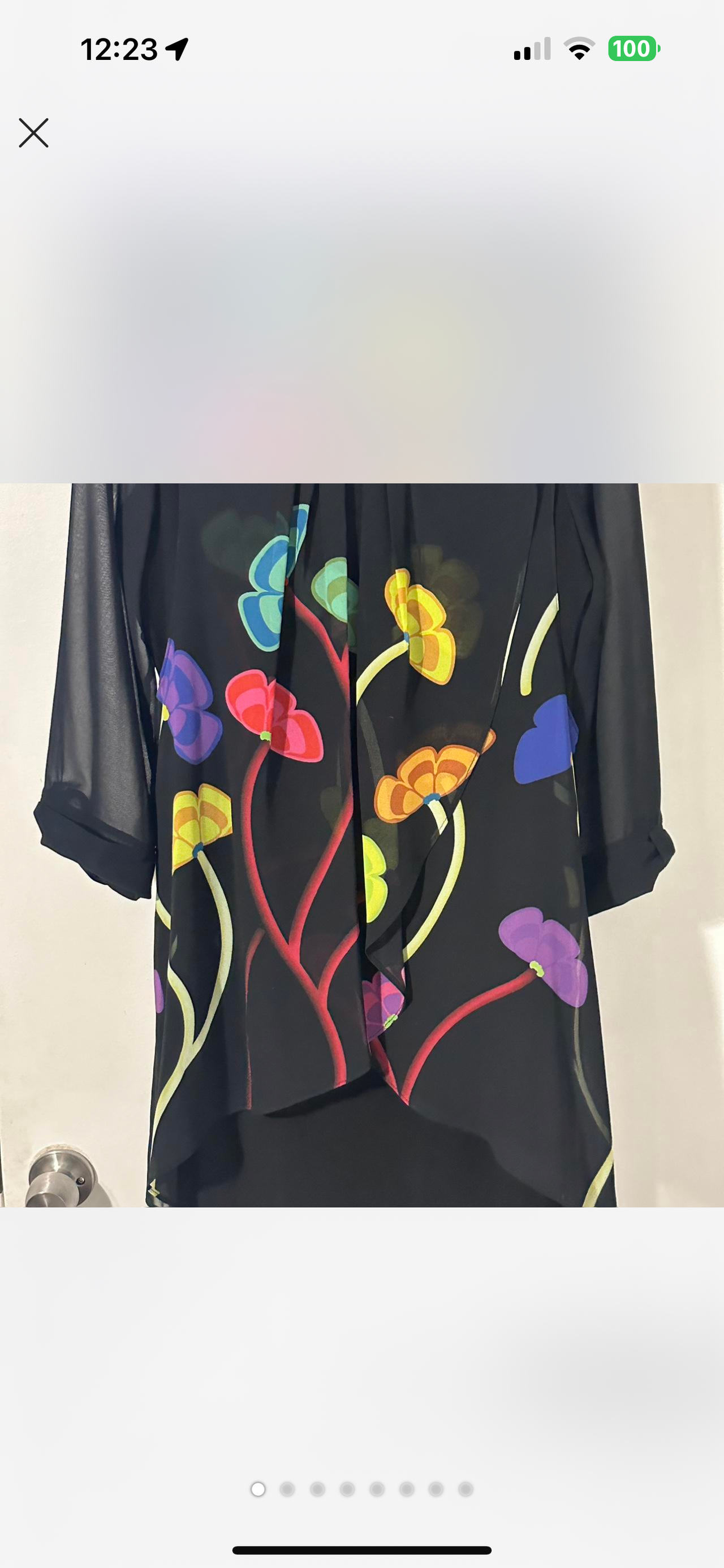 Sheer Floral Blouse