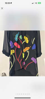 Sheer Floral Blouse - Image 1