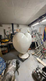 Large fiberglass Heart Sculpture. - Image 2