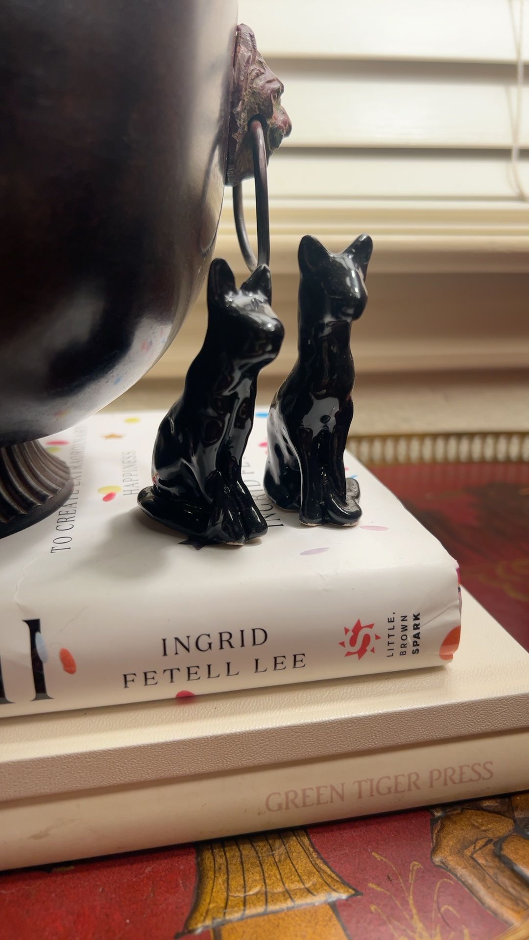 Mid-Century Modern Black Cat Figurine