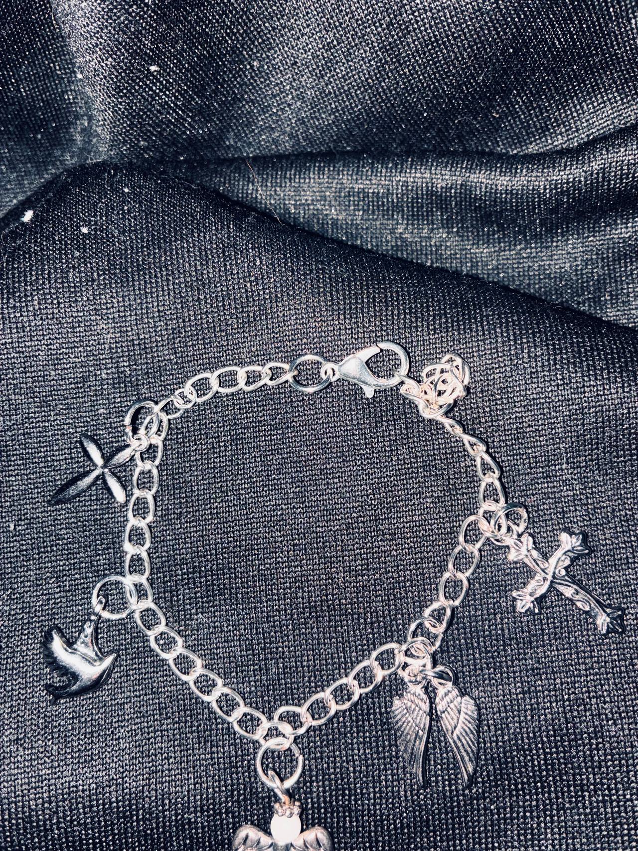 Silver Religious Charm Bracelet I make these beautiful bracelets