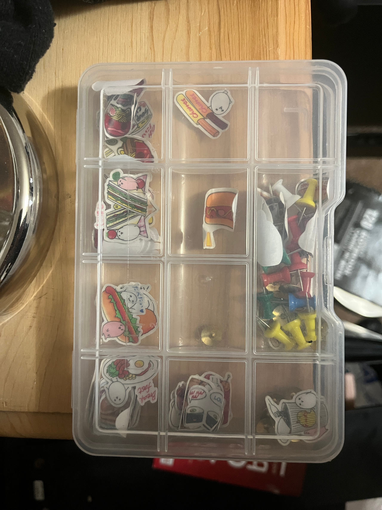 12-Compartment Plastic Organizer Box