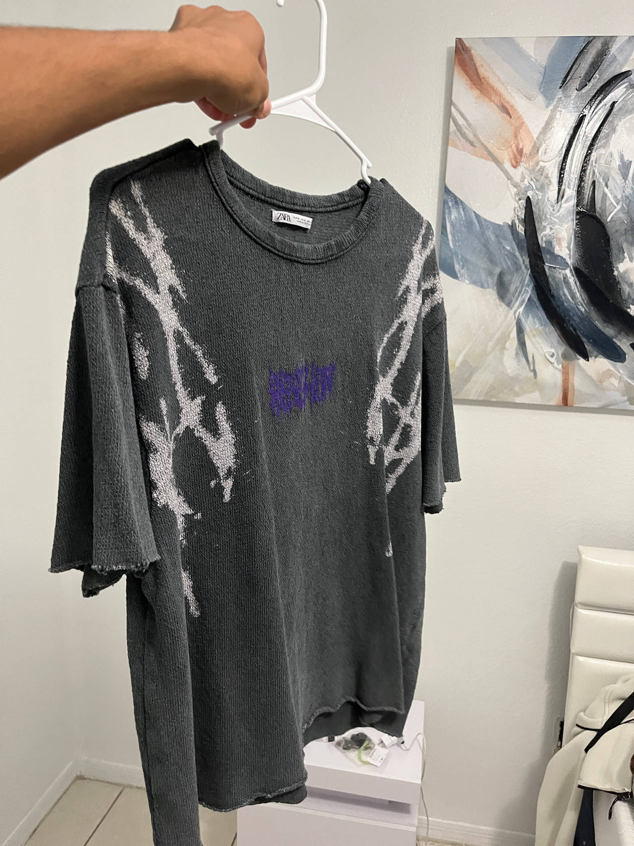 Knitted Graphic T-Shirt