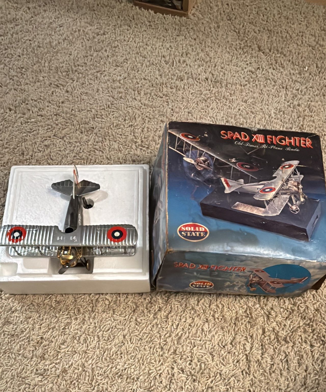 Solid State SPAD XIII Fighter Bi-Plane Radio