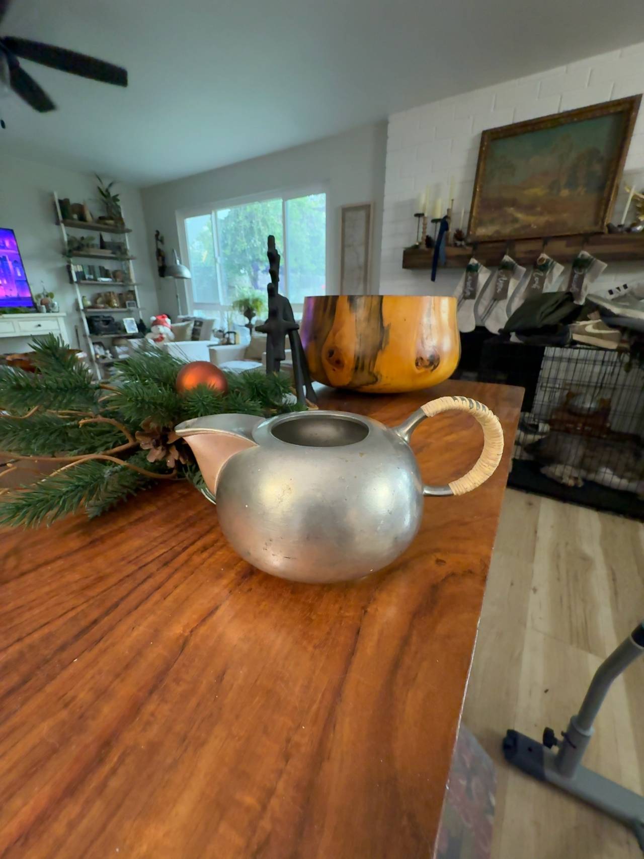 Royal Holland Pewter Mid-Century Teapot