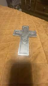 Pewter Wall Hanging Cross - Image 1