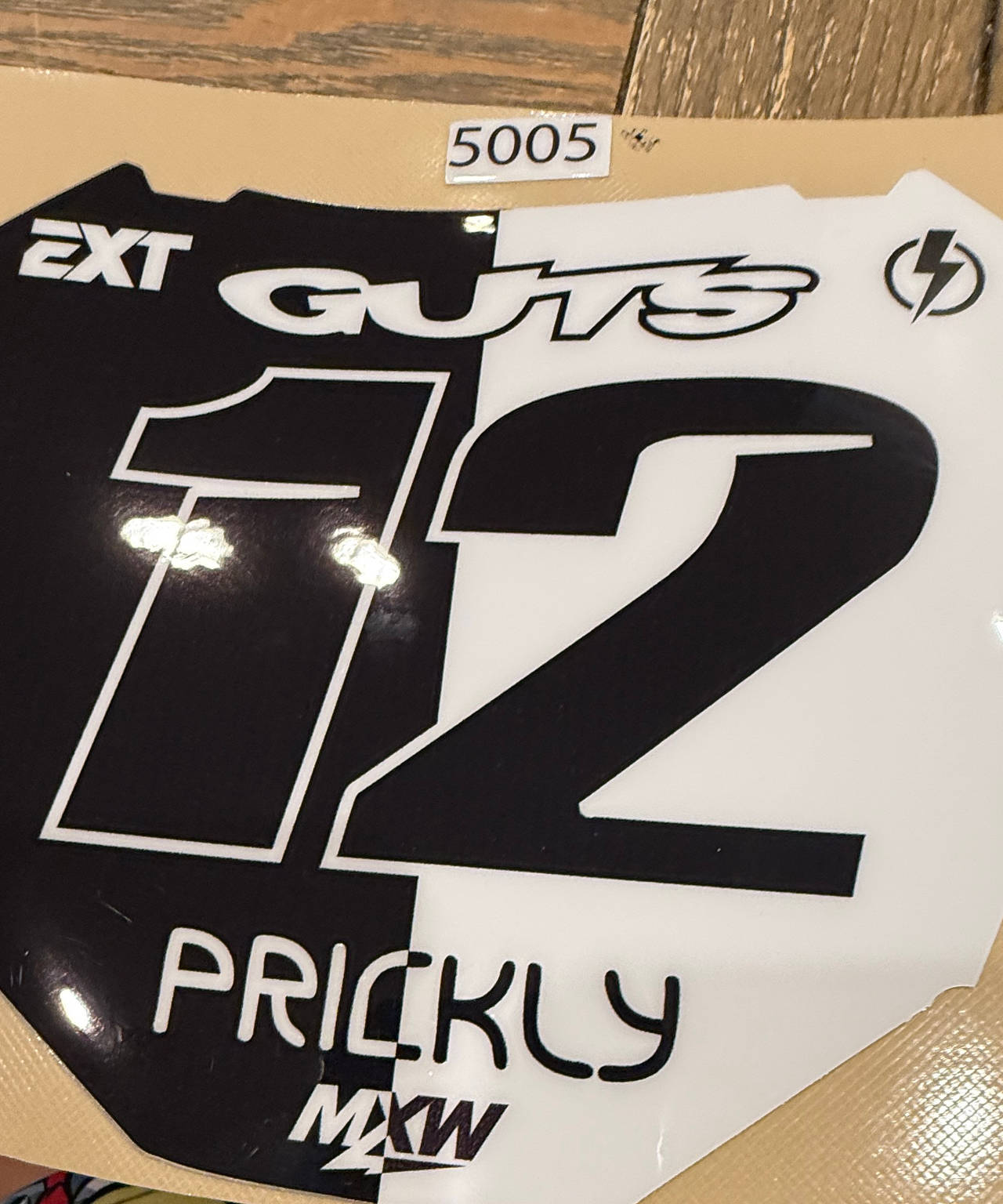 MXW Custom Motocross Number Plate Graphic #12